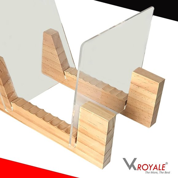 Vinyl Records Storage Holder Display Stand– Wood Stand - Picture 3 of 6